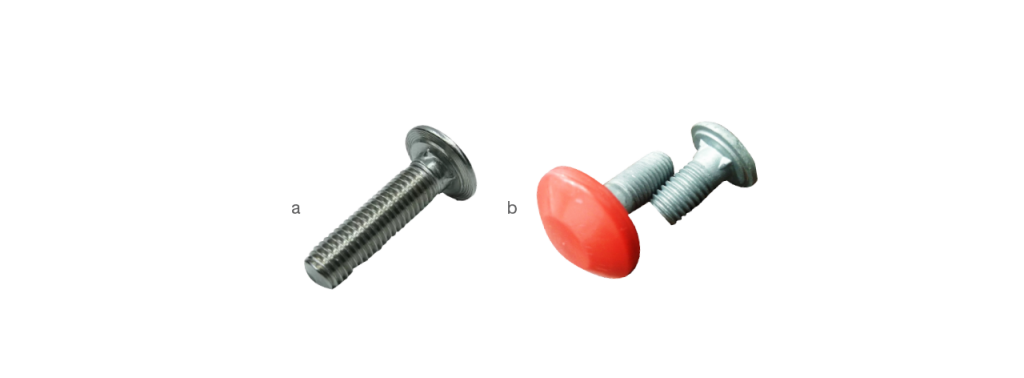 Silo bolts neatly arranged for industrial use, showing durable metal finish, uniform size, and high-strength fastening design
